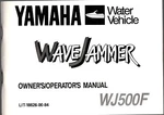 1989 Yamaha Water Vehicle Wavejammer WJ500F Owners Manual LIT-18626-00-84 (157). Fixed Price $35.19.