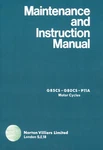 Matchless G80CS G85CS Norton P11 Maintenance Manual Instruction Book Motorcycle. Fixed Price $20.33.