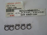 Oem Kawasaki Clamp-hose #92037-1104 For KVF650,KSV700,KVF360,ZX600,ZX900,ZX1100. Fixed Price $9.99.