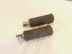 Harley Touring Fxr Dyna Sportster Softail Large Black Rubber Footpegs Footrests. Fixed Price $14.99.