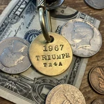 1967 Triumph TR4A Solid Brass Key Fob. Fixed Price $14.95.