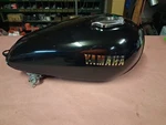 Nice Yamaha 1980 XS850 Sg Special Fuel Gas Tank Black Blue 2G2-24110-01-4J Oem. Fixed Price $250.00.