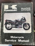1987 Kawasaki NINJA750R/ GPZ750R Service Manual 99924-1079-01. Fixed Price $20.00.