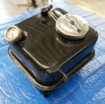Original Oem Harley Panhead Shovelhead Swingarm Oil Tank 62504-65B 62610-52A. Fixed Price $99.00.