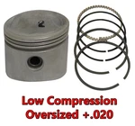 Nos Low Comp Piston Set Oversized +.020 Harley-davidson Big Twin 74" 1941+. Fixed Price $8.96.