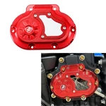 Red Aluminum Transmission Sider Cover Fits Harley 06-2017 Dyna Street Bob Fxdl. Fixed Price $119.95.