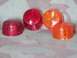 Superglide, Sportster Set Of 4 Turn Signal Lenses. Red & Amber. Usa Made.. Fixed Price $20.00.