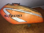 75 Suzuki TS-185 Fuel Tank, 44110-28690-737. Fixed Price $125.00.