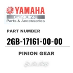 Yamaha Genuine Oem Parts Pinion Gear 2GB-17161-00-00 For WR250F. Fixed Price $110.17.