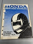 Oem 1988 1989 1991 Honda VT600C Shadow Vlx Dealer Service Manual 61MR102. Fixed Price $20.00.
