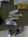 Vintage Honda Motorcycle Fuel Gas Tank Emblems 80-82 CB90. Fixed Price $100.00.