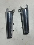 Genuine Triumph Chrome Fork Covers 97-4557/8 1975-76 T160 Trident. Fixed Price $50.00.