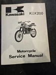 1987 Kawasaki Motorcycle KDX200 Service Manual P/n 99924-1105-01 Factory Origina. Fixed Price $29.99.