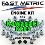 Kawasaki Kx 85 Engine Rebuild Bolt Kit Factory Style Zinc Fasteners. Fixed Price $39.99.