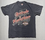 Vtg Harley Davidson Shirt Womens Distressed Faded Attitude Everything Usa. Fixed Price $19.99.