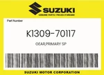 Suzuki Genuine Gear,primary Sp K1309-70117. Fixed Price $39.93.