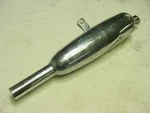 Triumph Bonneville 1960 Pre Unit Right Side Muffler Part # E4132 1/2 Inches. Fixed Price $20.00.