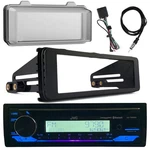 Jvc KD-T92MBS Bluetooth Usb Aux Radio, Weathershield, Harley Dash Kit, Antenna. Fixed Price $233.99.