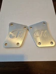 Honda CR250M Elsinore Engraved Aluminum Motor Mounts 1974 - 1975. Fixed Price $28.95.
