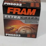 Fram Extra Guard PH6022 Replacement Oil Filter, Fits Select Harley Davidson New. Fixed Price $10.00.