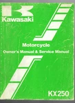 Kawasaki KX250-D2 Owner's Manual & Service 99920-1322-01. Fixed Price $18.50.