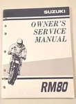 Suzuki RM80 1999 Factory Oem Owners Service Manual 99011-02B76-03A. Fixed Price $19.16.