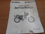 Oem Yamaha 1980 SR250G/H Service Manual LIT-11616-01-93. Fixed Price $49.99.