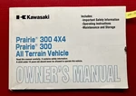 New! Genuine 1998 Kawasaki KVF300 Prairie 4X4 4X2 A1 B1 Owners Manual. Fixed Price $27.95.