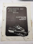 Arctic Cat Snowmobile Illustrated Parts Manual List 1978 Jag 2000 3000 182 181. Fixed Price $36.75.