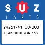 24251-41F00-000 Suzuki GEAR,5TH DRIVE(NT:27) 2425141F00000, New Genuine Oem Part. Fixed Price $112.27.