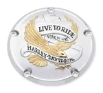 Harley Twin Cam Eagle Live Ride Derby Cover Dyna Softail Touring 25340-99A. Fixed Price $93.95.