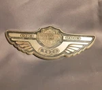 2003 Harley Davidson Fat Boy Flstf F/r Anniversary Fuel Gas Tank Medallion. Fixed Price $111.00.