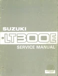 Suzuki Service Manual LT300E 99500-42080-01E. Fixed Price $75.00.