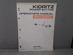 Kioritz Operator's Manual Power Scythe SRM-202DA 898 571-0523. Fixed Price $19.99.