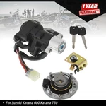For Suzuki Katana 600 750 1998-2006 Ignition Switch Fuel Gas Cap Seat Lock Keys. Fixed Price $23.21.