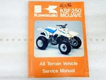 Kawasaki 99924-1067-01 All Terrain Vehicle Service Manual KSF250 Mojave. Fixed Price $29.99.