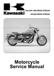 Kawasaki Vulcan 1600 Vn Mean Streak 99924-1321-03 Repair Service Manual. Fixed Price $59.00.