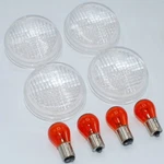 Honda Monkey 125 Clear Turn Signal Lenses With Amber Bulbs. Fixed Price $18.95.