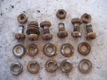 Front Fender Bracket Mount Hardware 1968 1969 Kawasaki F4 250 Sidewinder. Fixed Price $8.00.