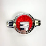Harley Davidson Chrome Red Medallion Concho Backrest / Saddlebag Emblem 61400327. Fixed Price $28.45.
