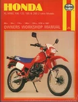 Haynes 1978-1987 Honda XL/XR80, 100, 125, 185, 200 Owners Service Manual (566). Fixed Price $34.49.