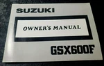 1989 Suzuki GSX600 Katana Oem Factory Owners Operators/ Maintenance Manual. Fixed Price $24.00.
