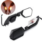 Left Right Mirrors With Turn Signal Light For Kawasaki Ninja 08-10. Fixed Price $71.27.