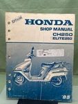 Genuine Honda 61KM100 CH250/ELITE Shop Manual '85. Fixed Price $81.36.