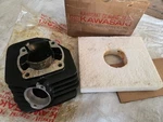 Kawasaki KE125 KS125 Cylinder Nos Japan P.11005-139-21 (free Piston Set Std ). Fixed Price $349.00.