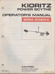 Kioritz Power Scythe Operator"s Manual SRM-202DA P/n 898 571-0523 (532). Fixed Price $14.99.