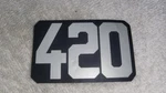 Nos Husqvarna Husky Airbox Side Panel Cover Decal 420 Ahrma Vintage. Fixed Price $15.00.