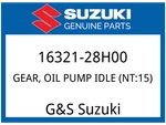 Suzuki Oem Part 16321-28H00 Gear,oil Pump Idle (NT:15). Fixed Price $63.99.