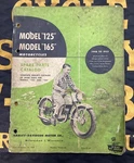 Vintage Harley Model 125 165 Spare Parts Catalog 1948 Oem Original 99452-53. Fixed Price $50.00.