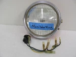 1972 Yamaha AT2 125CC Headlight Bucket W/non-working Light, Rim, & Socket Cord. Fixed Price $75.00.